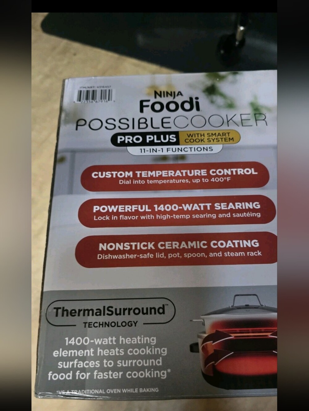 NINJA FOODI POSSIBLECOOKER PRO PLUS 11 IN 1 POSSIBLE COOKER 8.5 QT SMART COOK - Picture 6 of 8
